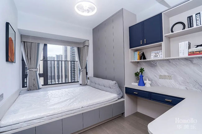 125㎡現(xiàn)代四居，合理利用軟裝布局，小空間也有大收納